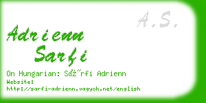 adrienn sarfi business card